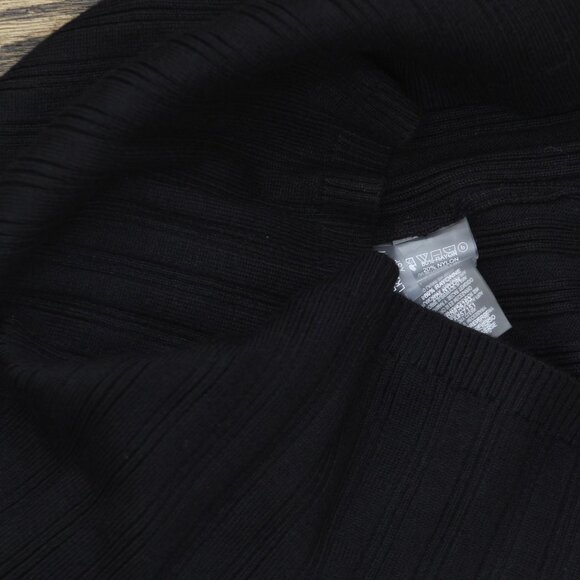 NWT Karl Lagerfeld Lace-Trim Sweater Tank Top L3TSS727 Black / Soft White XS - Picture 7 of 7